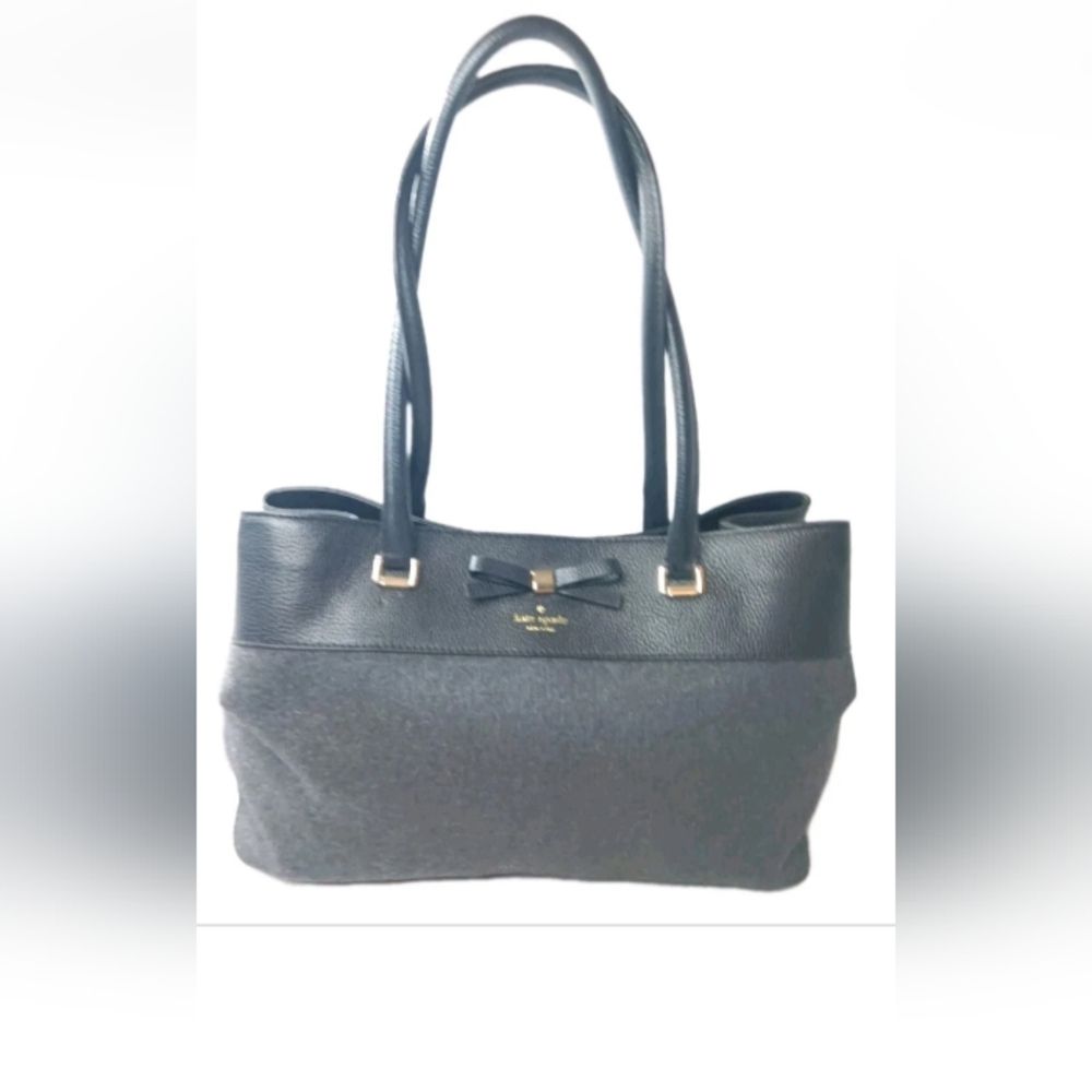 Kate Spade Henderson Street Maryanne Shoulder Tote Charcoal Black Retail $375